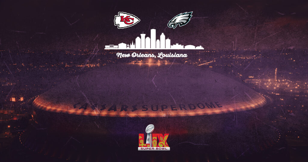Η ρεβάνς του Super Bowl LVII είναι εδώ. Θα κάνουν οι Chiefs το three peat ή οι Eagles θα στεφθούν νικητές αυτή τη φορά; Ήρθε η ώρα του Super Bowl LIX!
